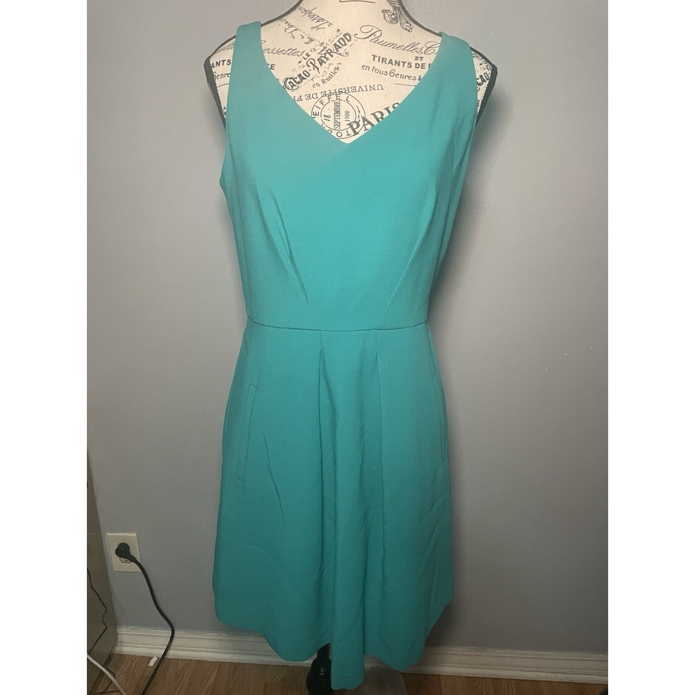 Ann Taylor Loft Women's Blue Sleeveless Dress Size 4